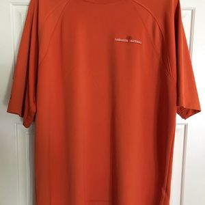 Orange mock turtleneck